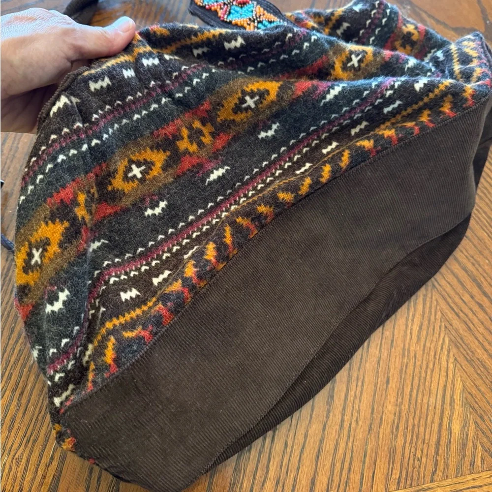 Nadara Retro Aztec Beaded Handbag vintage Fall Winter purse